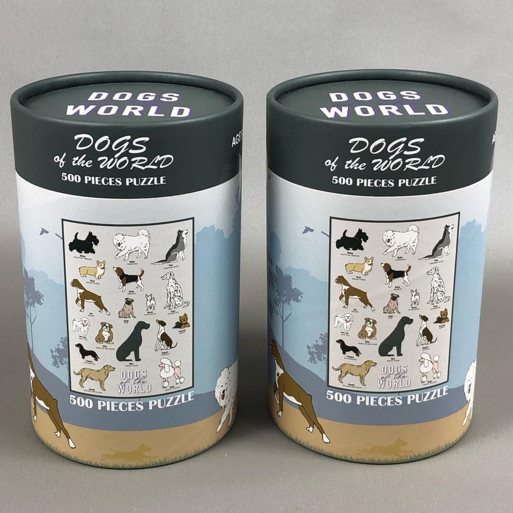 Modern Expressions Dog of the World 500 Pieces Puzzle 2pack